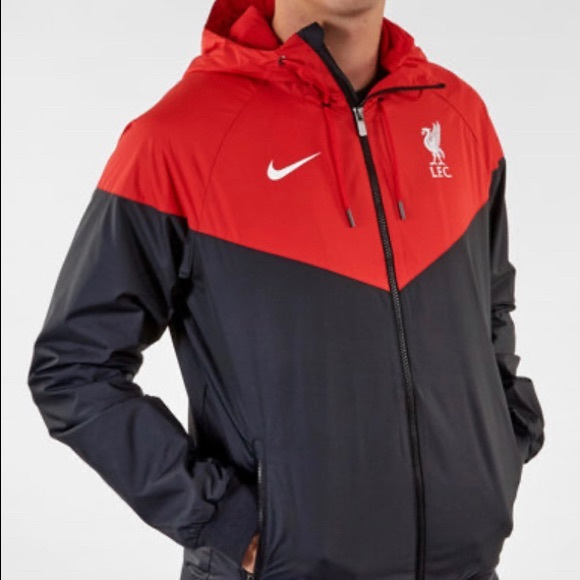 Liverpool Nike Windrunner Full-Zip Jacket - Black and Red - Picture 3 of 4